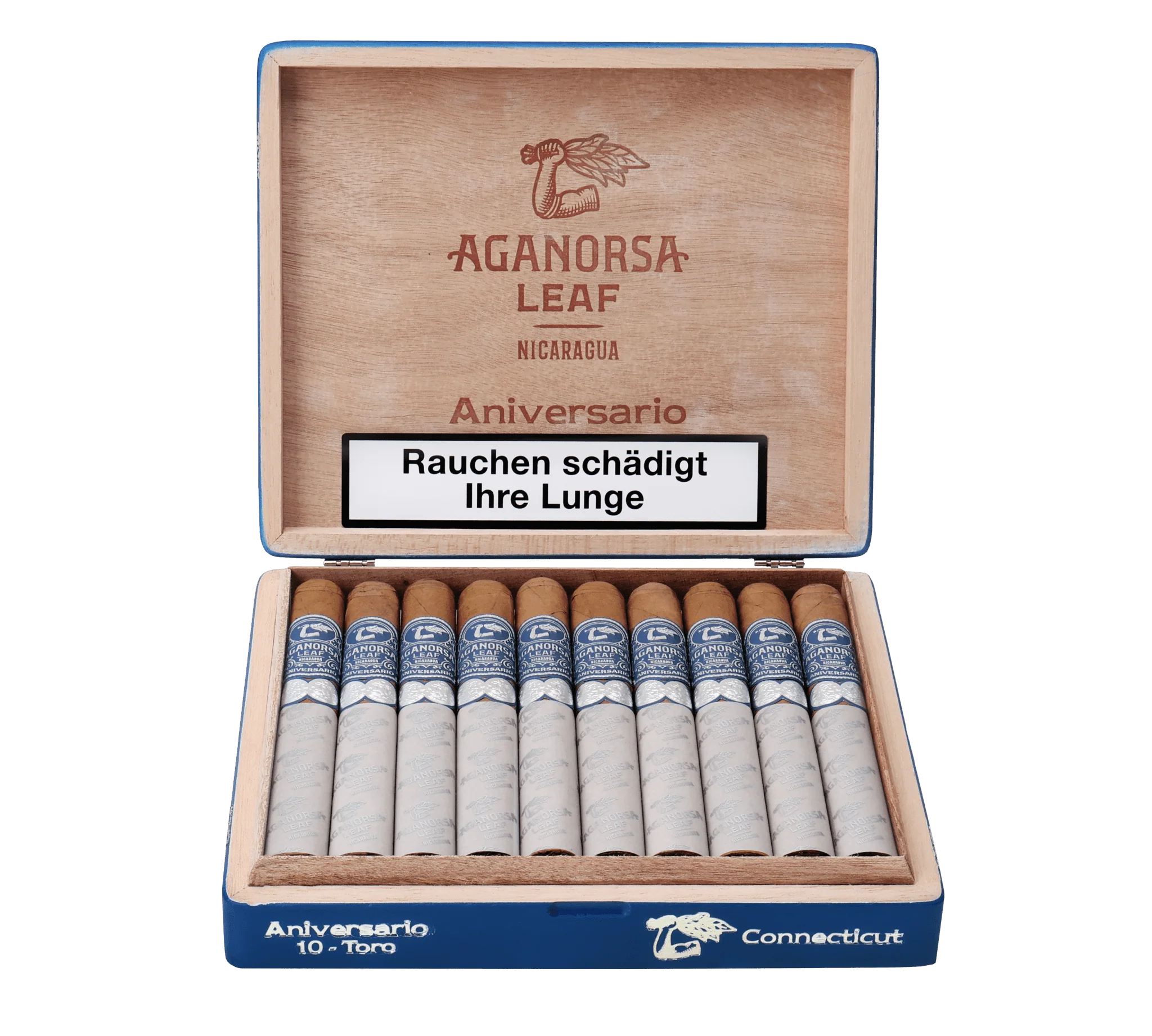 Aganorsa Leaf - Aniversario Connecticut Toro 10 stick box - Image 2