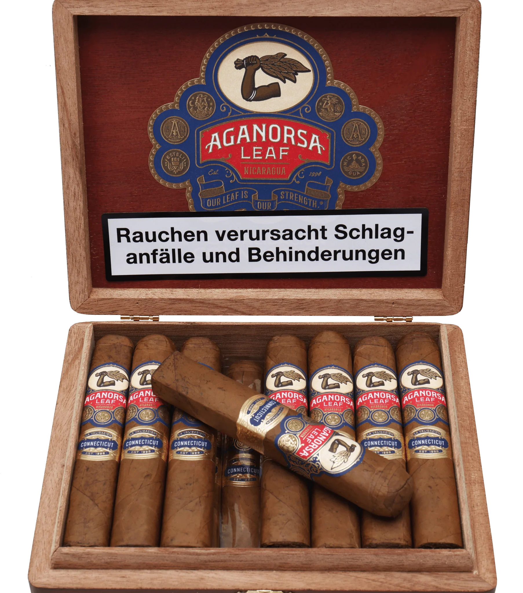 Aganorsa Leaf - Nicaragua La Validacion Connecticut Gran Robusto 5 x 54 15 stick box - Image 3