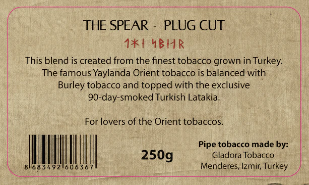 Per G. Jensen - Viking Collection, The Spear Plug Cut pipe tobacco 250 gram bag - Image 3